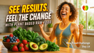 Raw foodiest A colorful display of fresh fruits and vegetables representing a plant-based raw food lifestyle, symbolizing healthy eating and mindful choices.